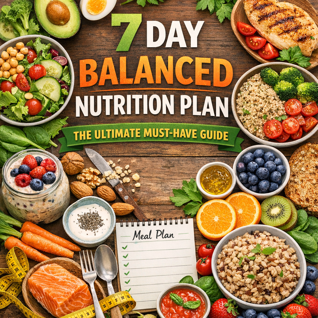Illustration of 7 Day Balanced Nutrition Plan: The Ultimate Must-Have Guide