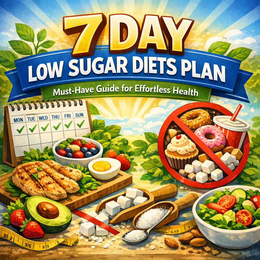 Illustration of 7 Day Low Sugar Diets Plan: Must-Have Guide for Effortless Health