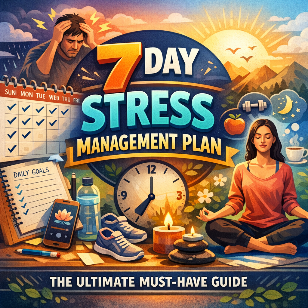 Illustration of 7 Day Stress Management Plan: The Ultimate Must-Have Guide