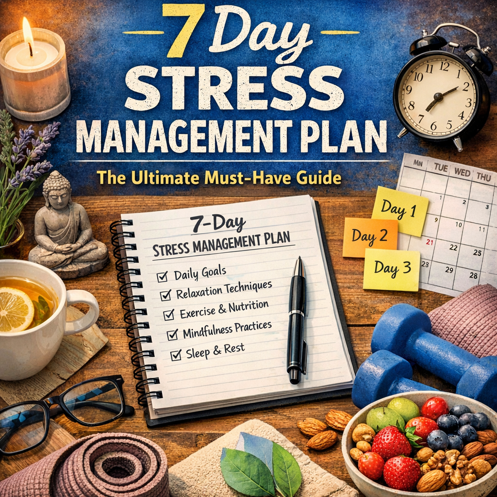 Illustration of 7 Day Stress Management Plan: The Ultimate Must-Have Guide