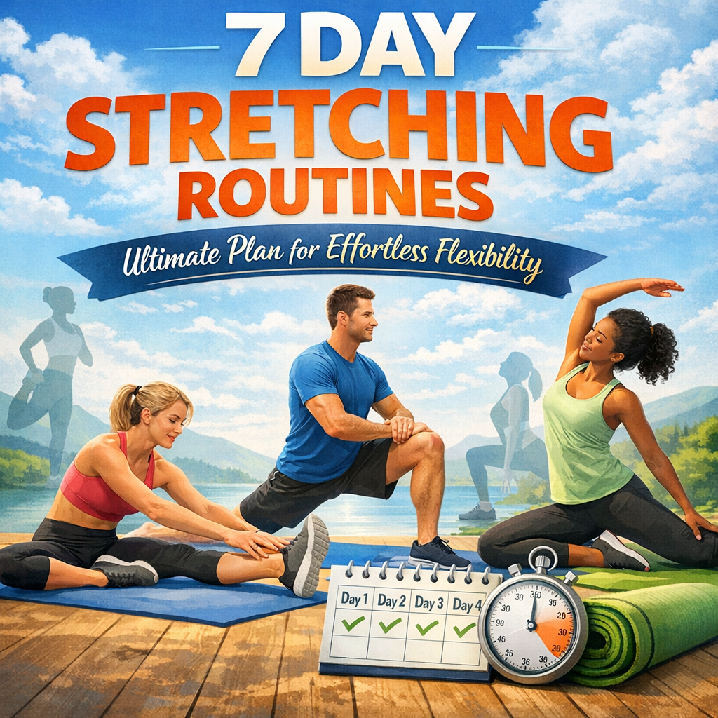 Illustration of 7 Day Stretching Routines: Ultimate Plan for Effortless Flexibility