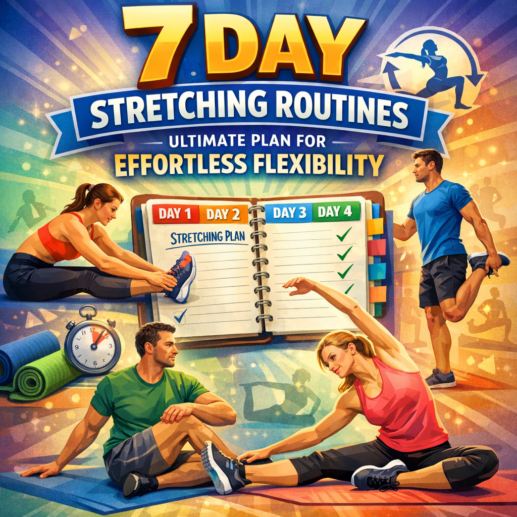 Illustration of 7 Day Stretching Routines: Ultimate Plan for Effortless Flexibility