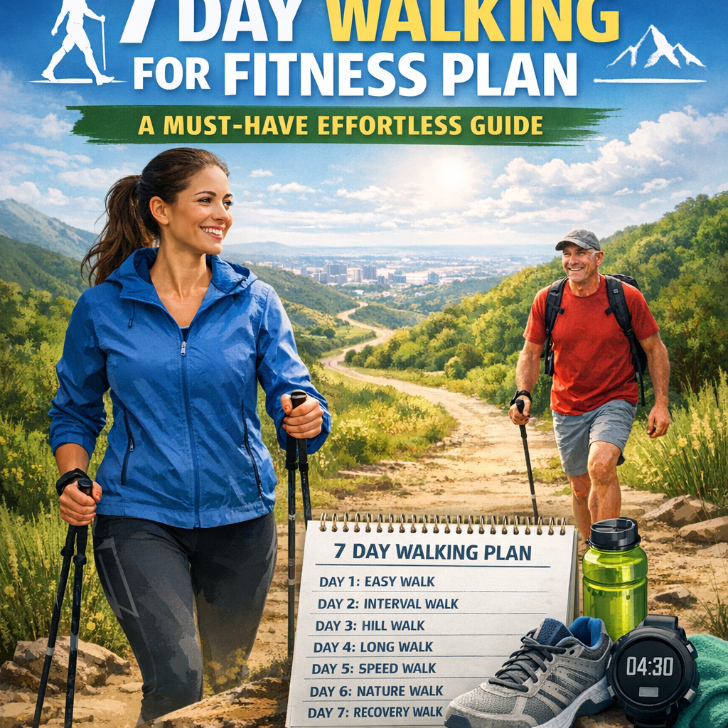 Illustration of 7 Day Walking for Fitness Plan: A Must-Have Effortless Guide