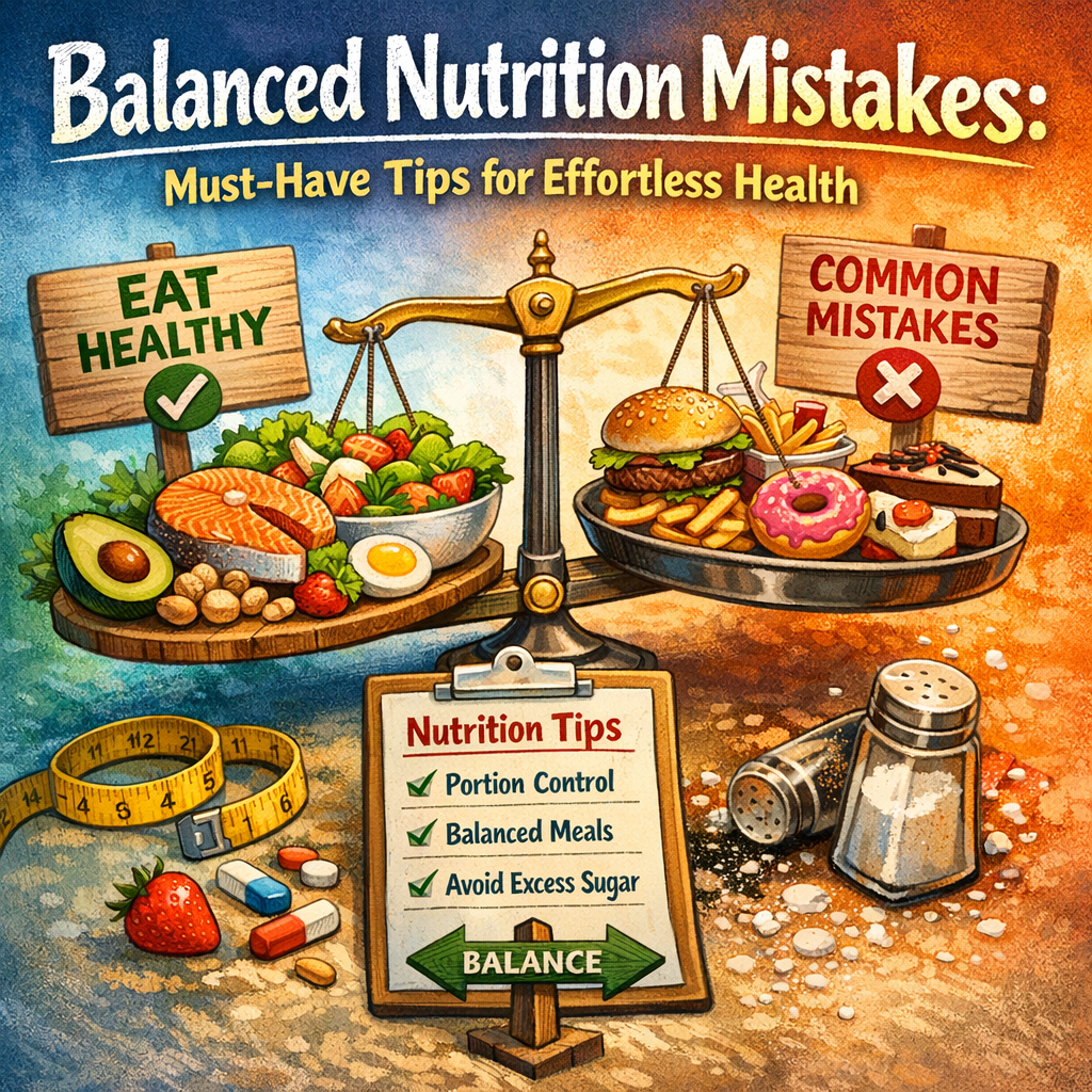 Illustration of Balanced Nutrition Mistakes: Must-Have Tips for Effortless Health
