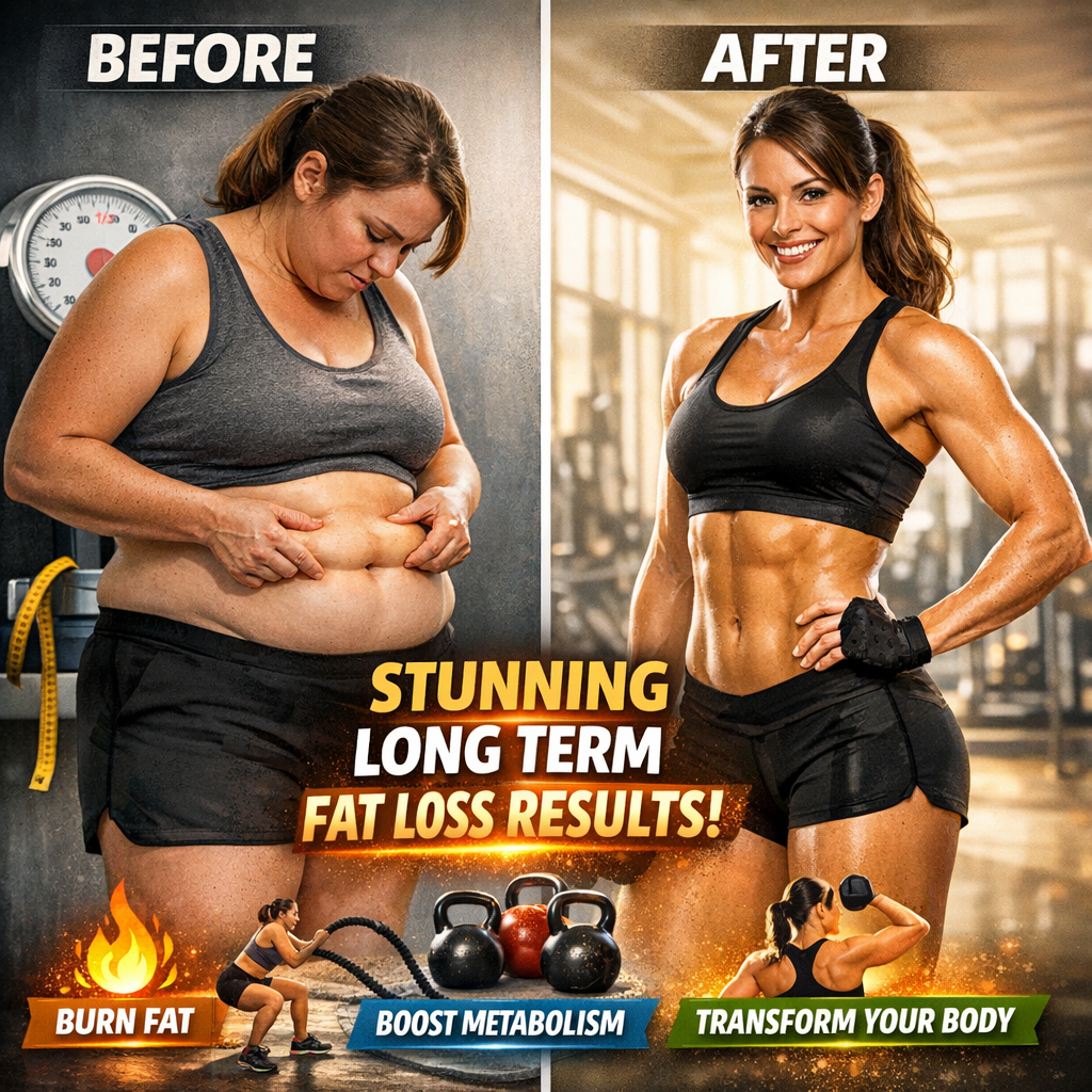 Illustration of Benefits of Fat Loss Workouts: Stunning Long Term Fat Loss Results