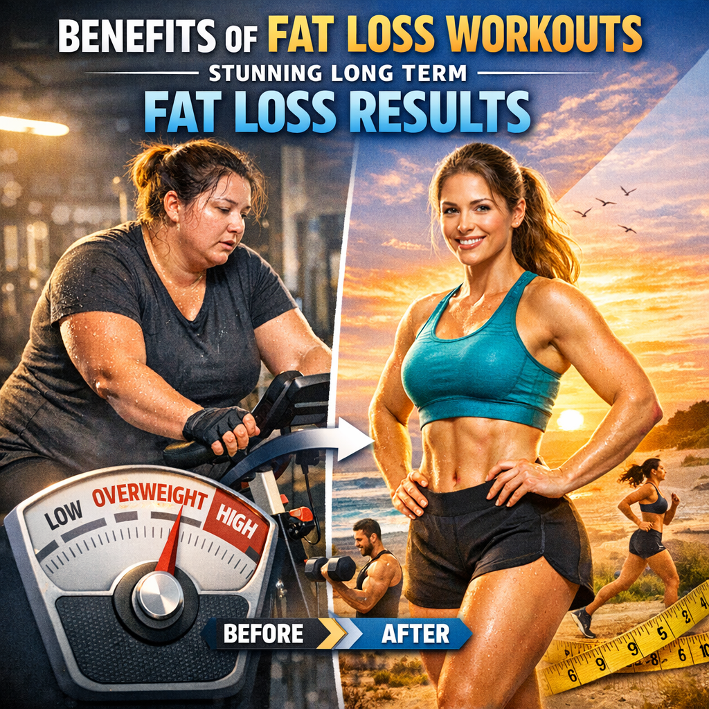 Illustration of Benefits of Fat Loss Workouts: Stunning Long Term Fat Loss Results