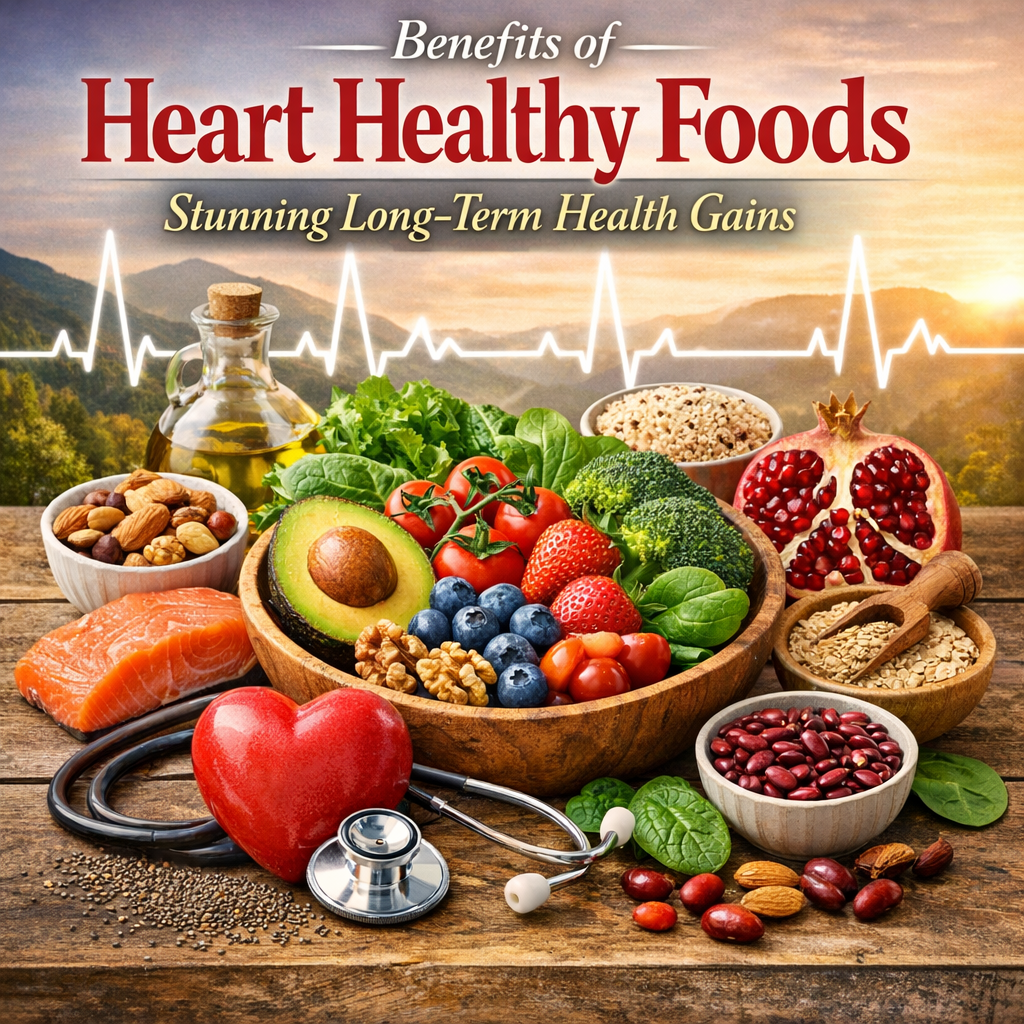 Illustration of Benefits of Heart Healthy Foods: Stunning Long-Term Health Gains