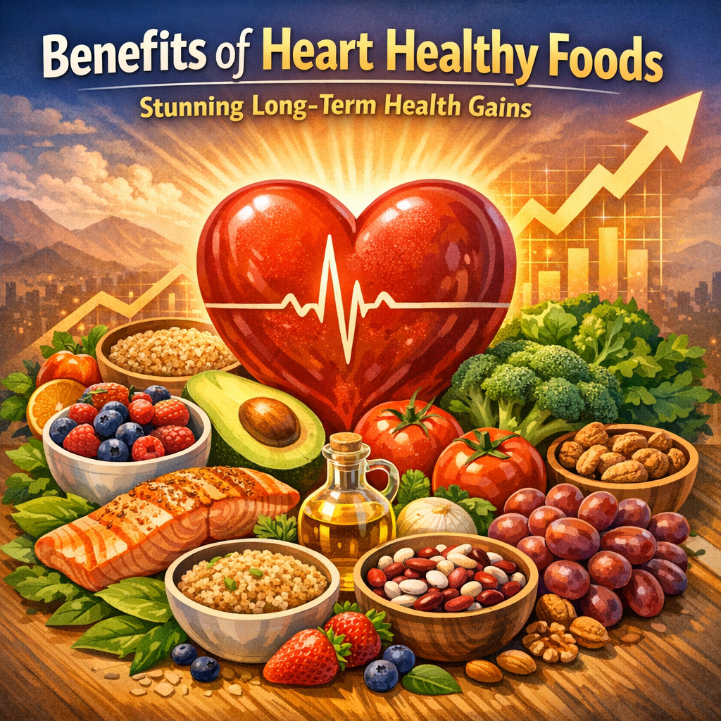 Illustration of Benefits of Heart Healthy Foods: Stunning Long-Term Health Gains