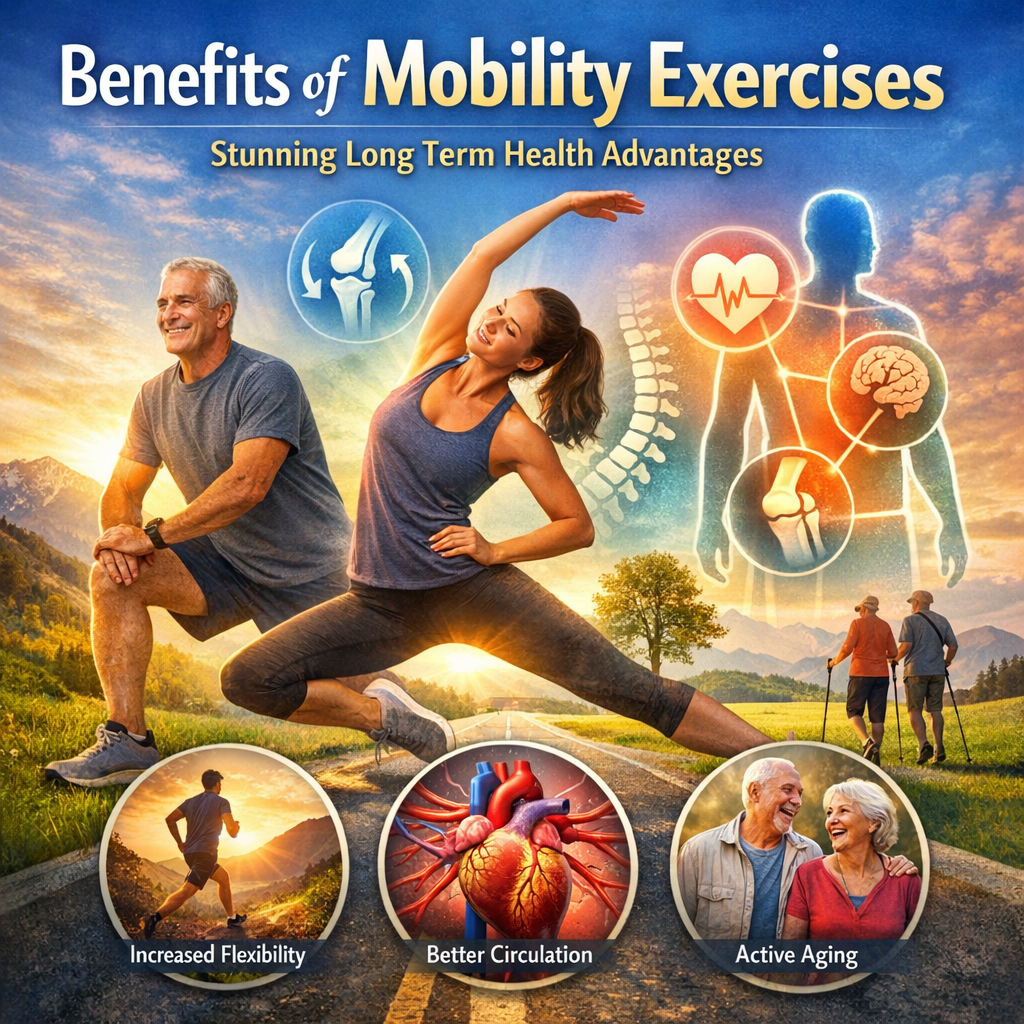 Illustration of Benefits of Mobility Exercises: Stunning Long Term Health Advantages