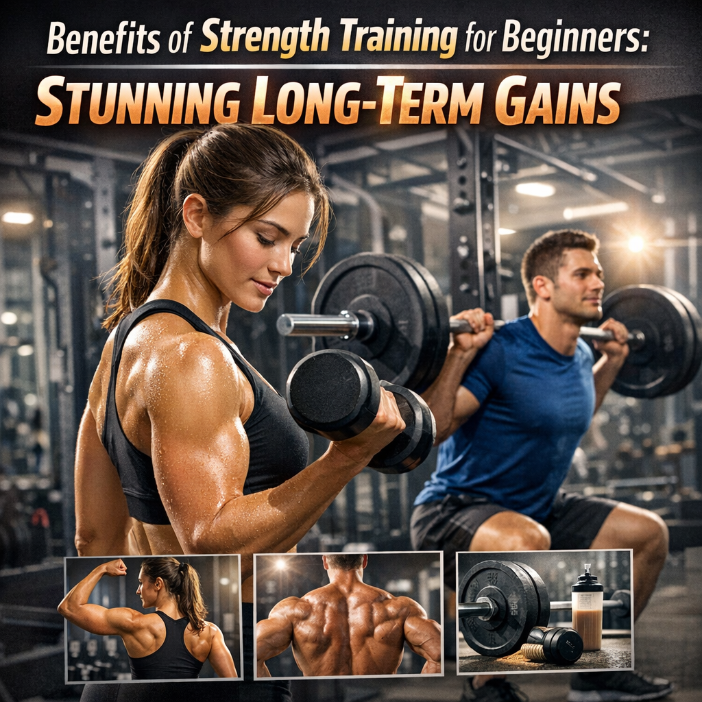 Illustration of Benefits of Strength Training for Beginners: Stunning Long-Term Gains