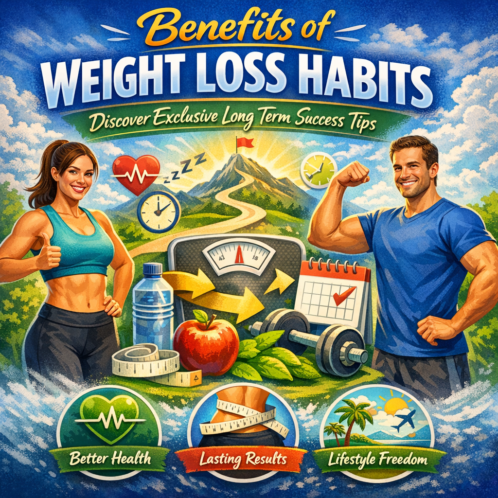 Illustration of Benefits of Weight Loss Habits: Discover Exclusive Long Term Success Tips
