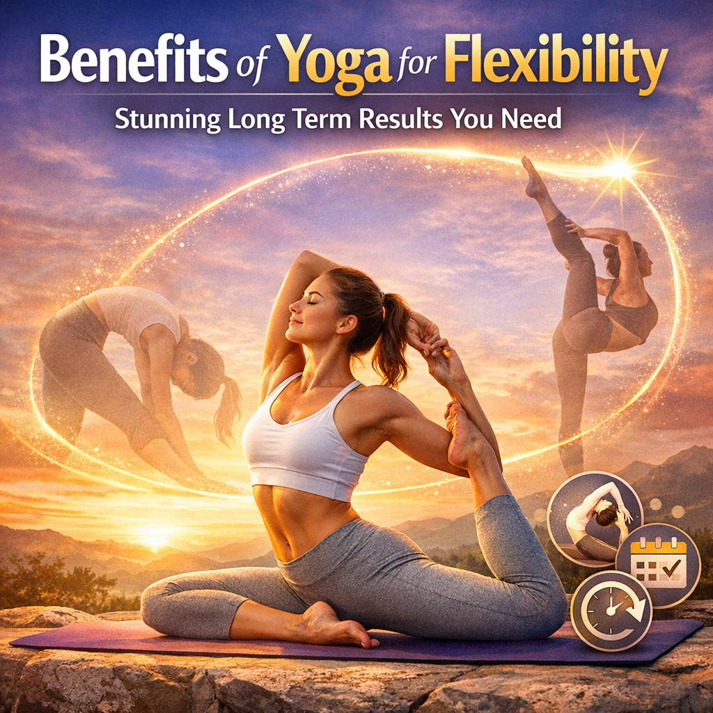 Illustration of Benefits of Yoga for Flexibility: Stunning Long Term Results You Need