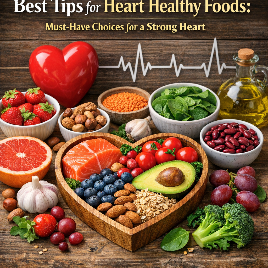 Illustration of Best Tips for Heart Healthy Foods: Must-Have Choices for a Strong Heart