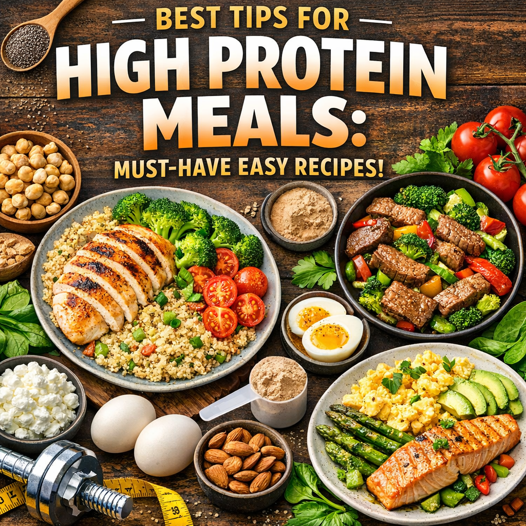 Illustration of Best Tips for High Protein Meals: Must-Have Easy Recipes