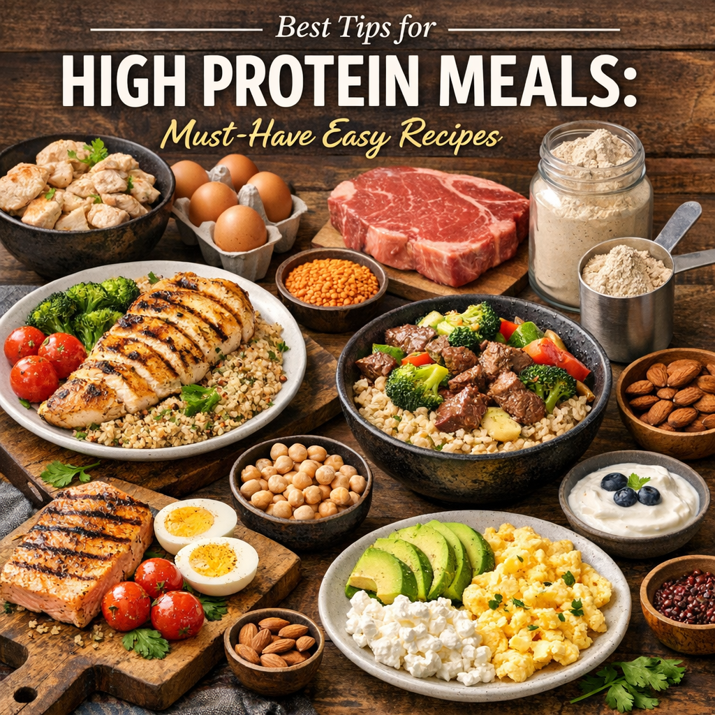 Illustration of Best Tips for High Protein Meals: Must-Have Easy Recipes