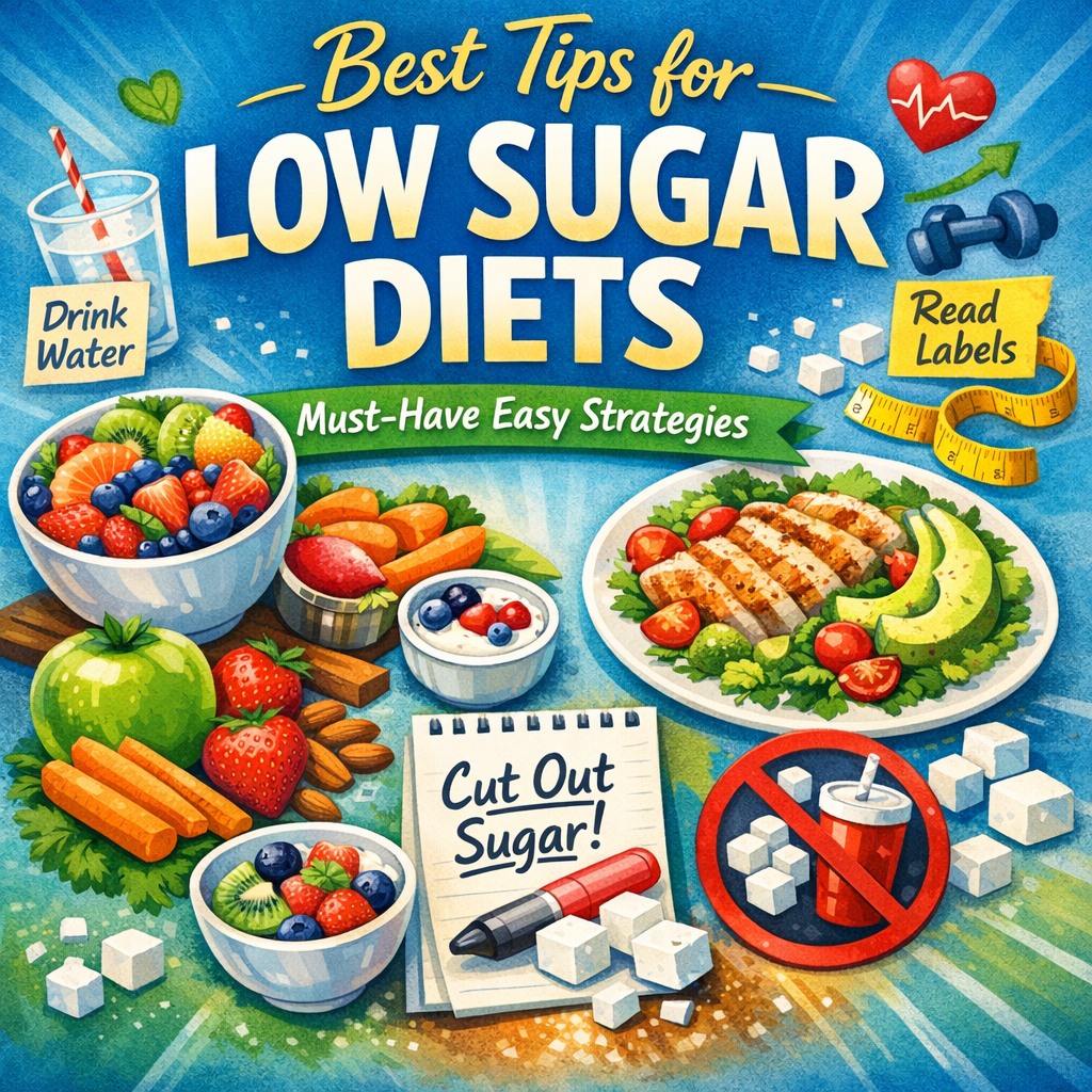Illustration of Best Tips for Low Sugar Diets: Must-Have Easy Strategies