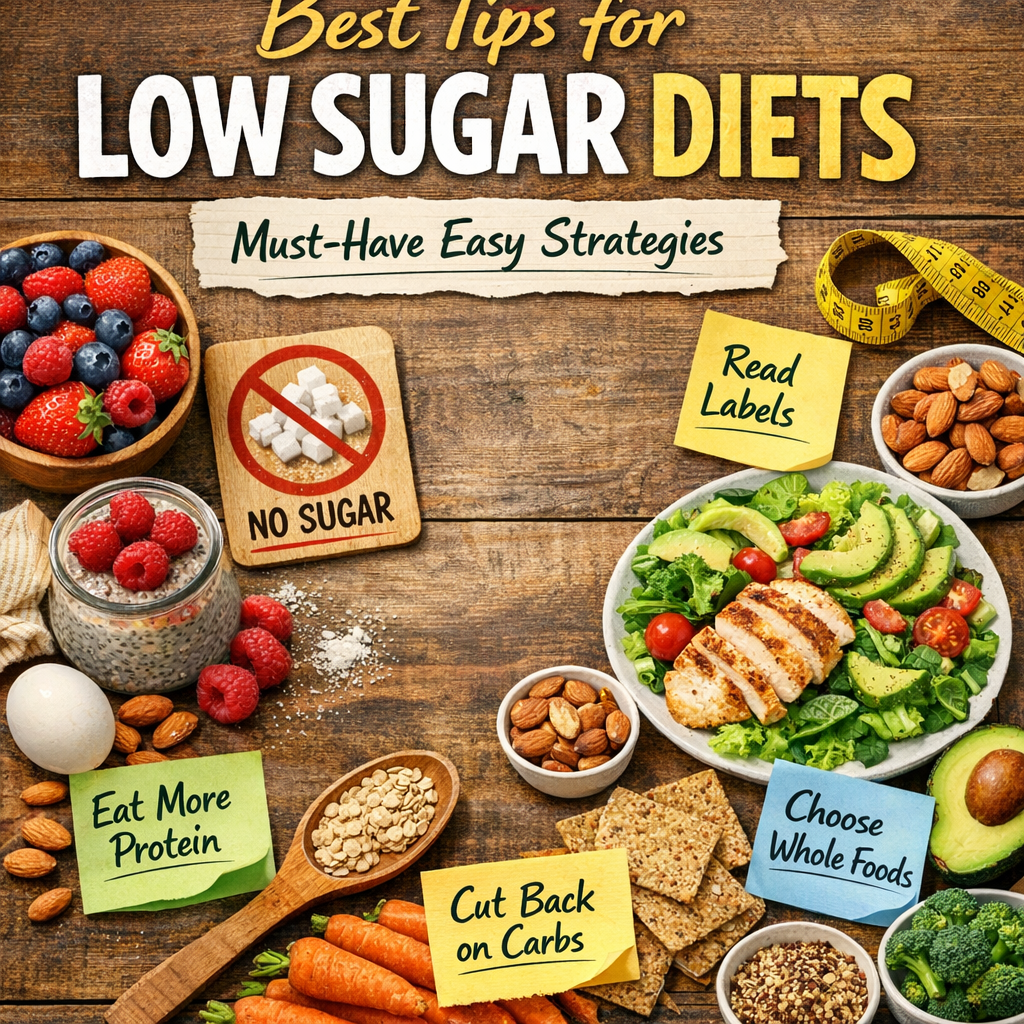 Illustration of Best Tips for Low Sugar Diets: Must-Have Easy Strategies