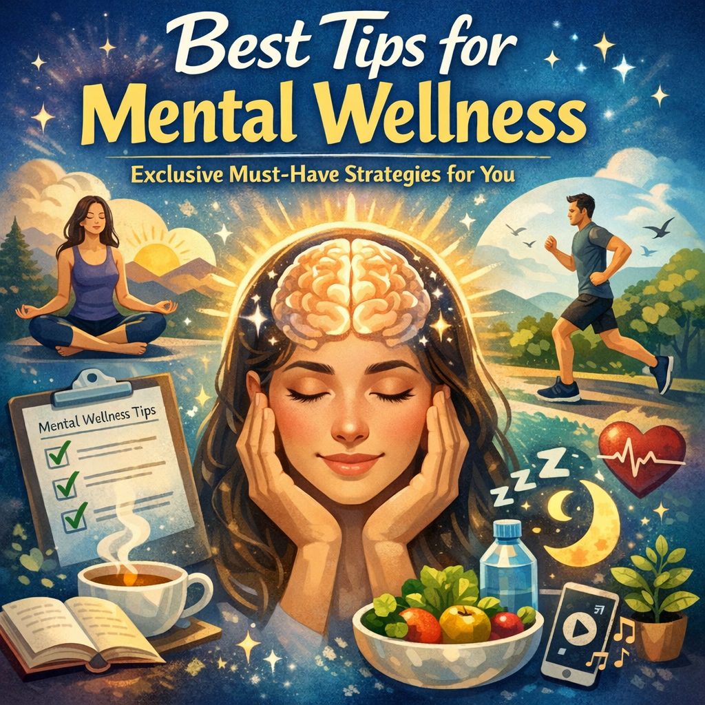 Illustration of Best Tips for Mental Wellness: Exclusive Must-Have Strategies for You