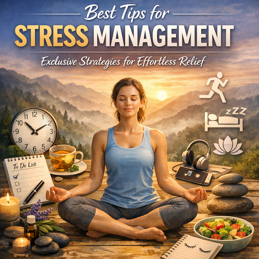 Illustration of Best Tips for Stress Management: Exclusive Strategies for Effortless Relief