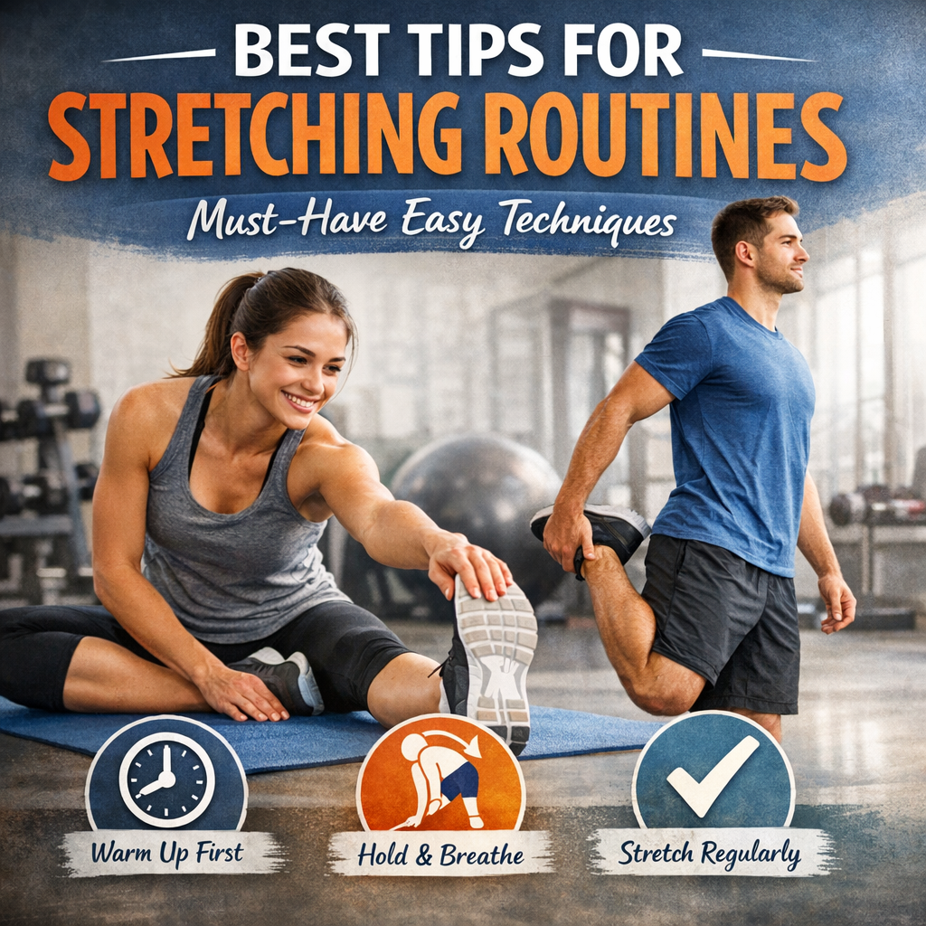 Illustration of Best Tips for Stretching Routines: Must-Have Easy Techniques