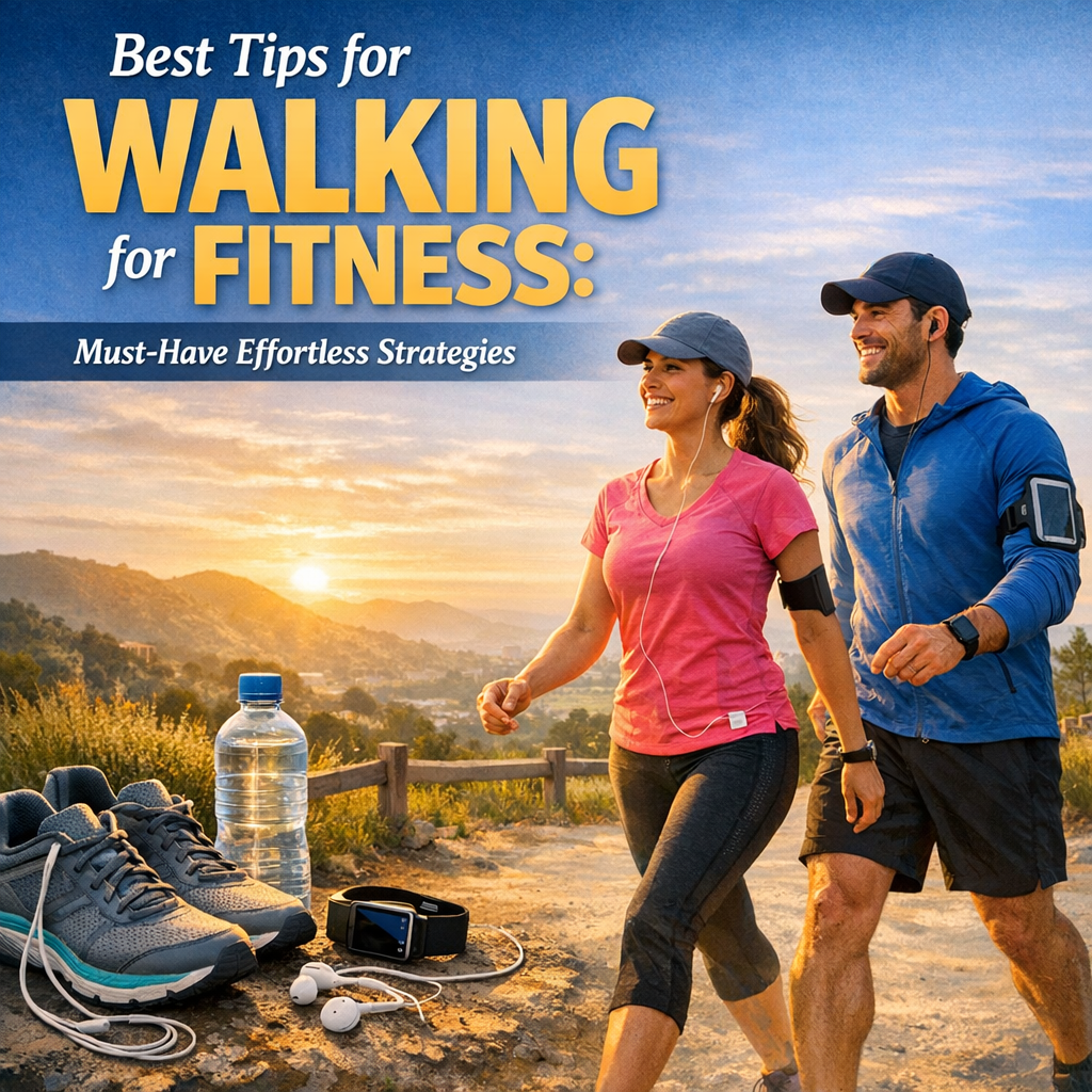 Illustration of Best Tips for Walking for Fitness: Must-Have Effortless Strategies