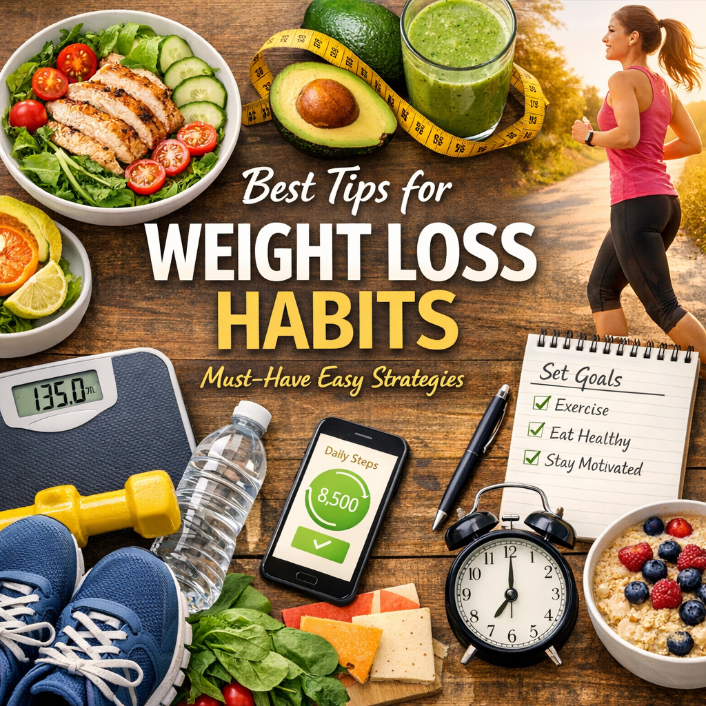 Illustration of Best Tips for Weight Loss Habits: Must-Have Easy Strategies