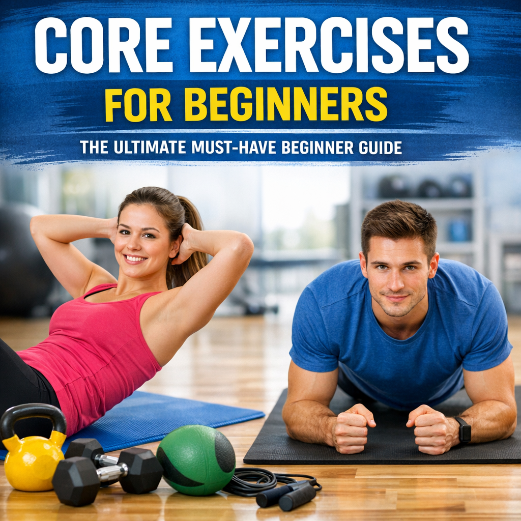 Illustration of Core Exercises for Beginners: The Ultimate Must-Have Beginner Guide