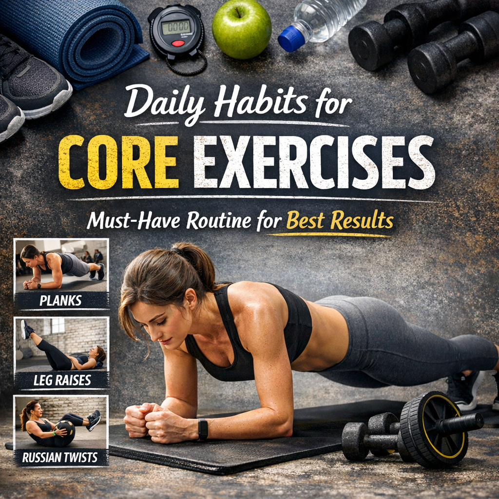 Illustration of Daily Habits for Core Exercises: Must-Have Routine for Best Results