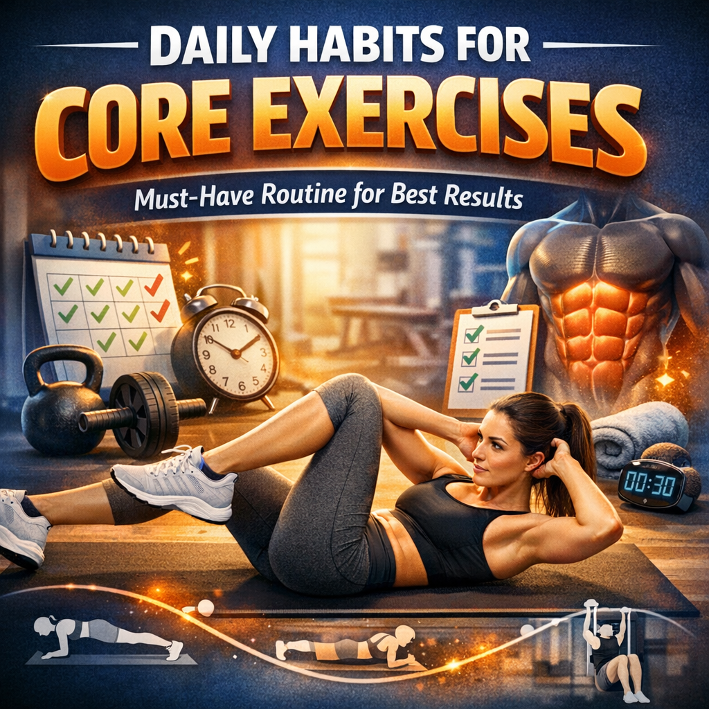 Illustration of Daily Habits for Core Exercises: Must-Have Routine for Best Results