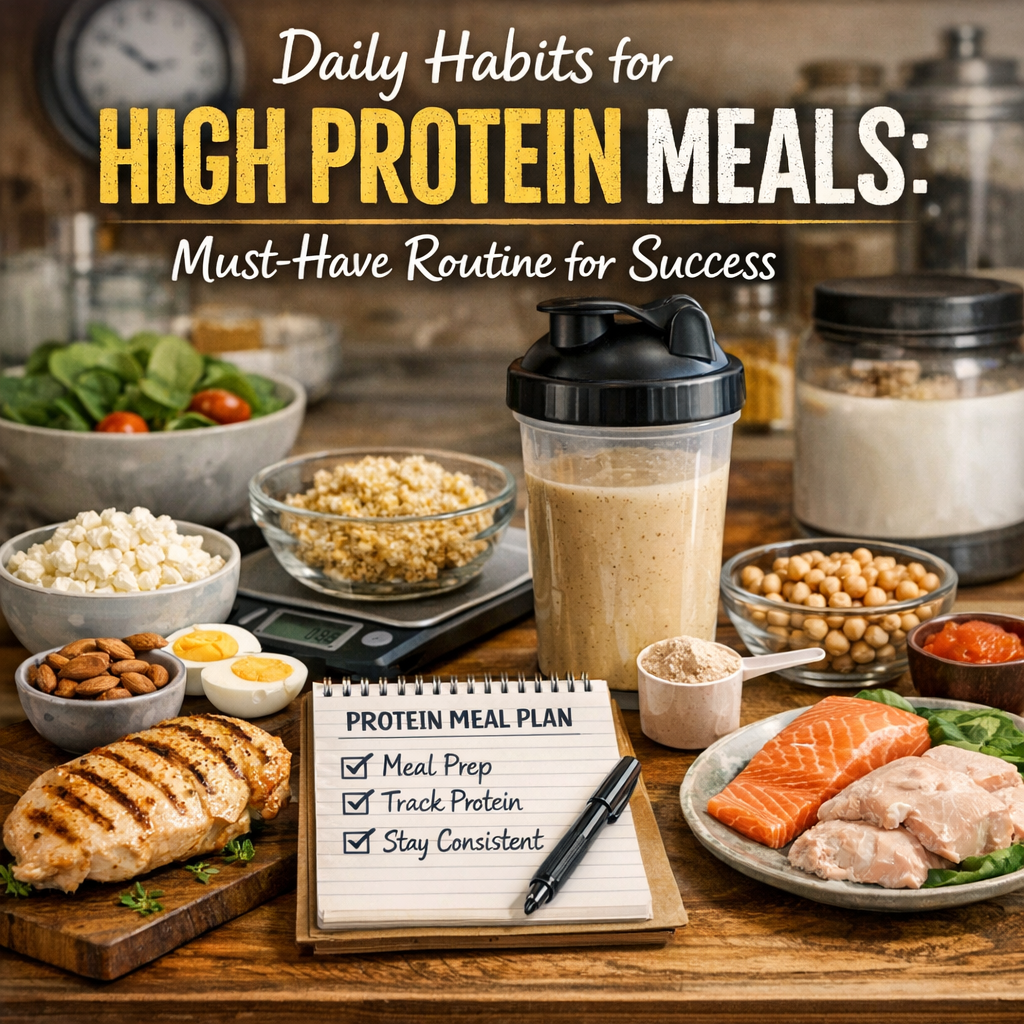 Illustration of Daily Habits for High Protein Meals: Must-Have Routine for Success