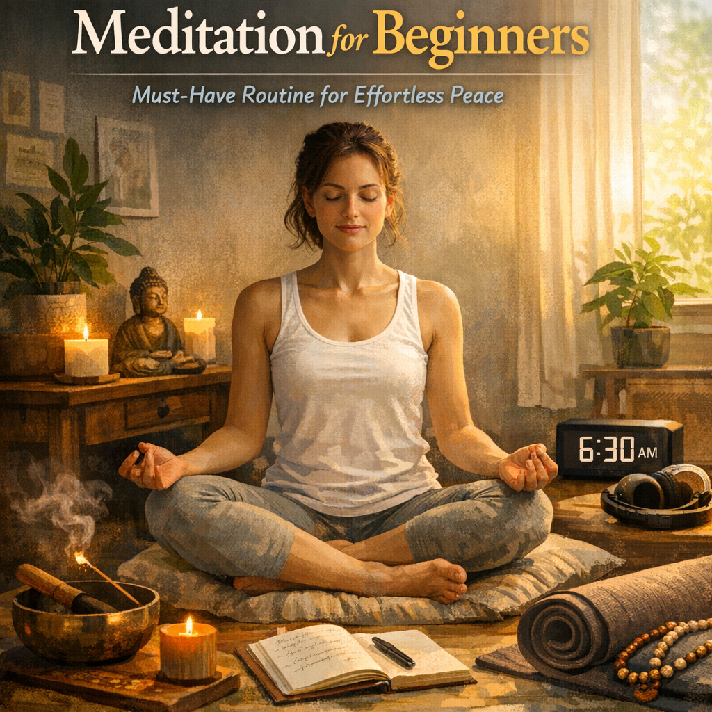 Illustration of Daily Habits for Meditation for Beginners: Must-Have Routine for Effortless Peace
