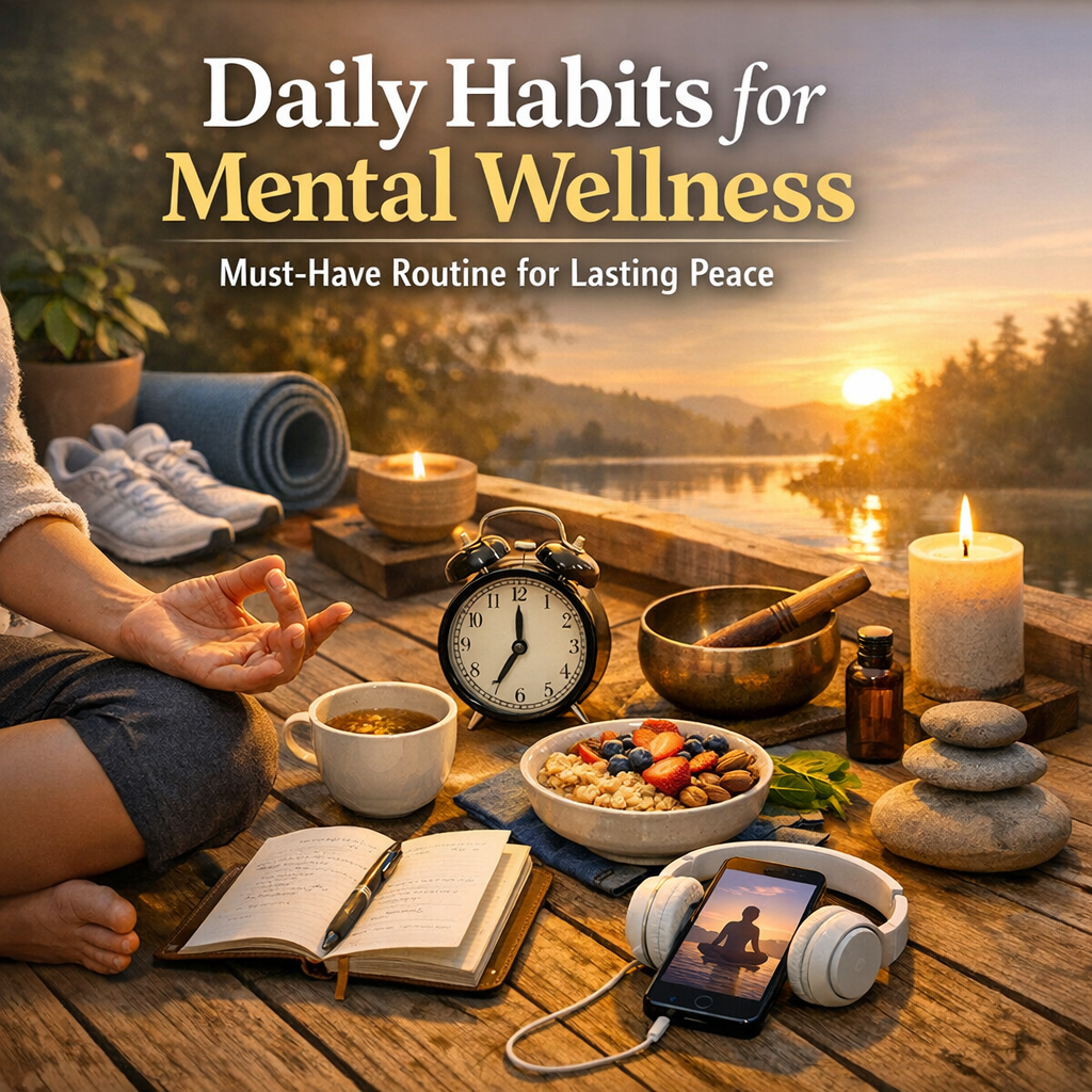Illustration of Daily Habits for Mental Wellness: Must-Have Routine for Lasting Peace