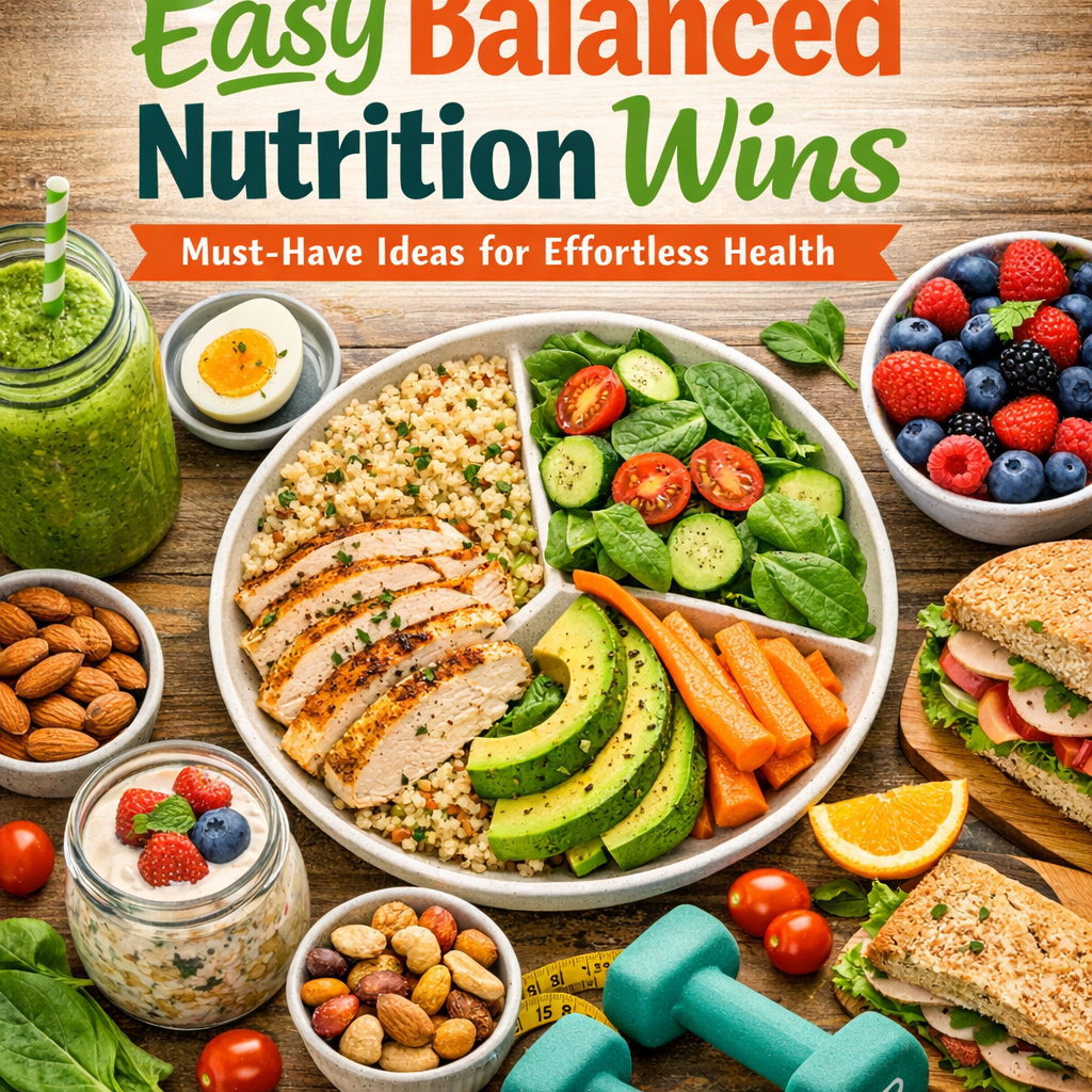 Illustration of Easy Balanced Nutrition Wins: Must-Have Ideas for Effortless Health