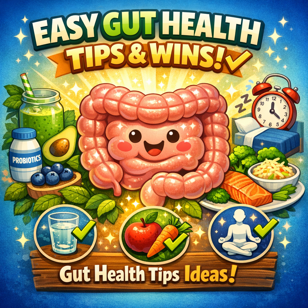 Illustration of Easy Gut Health Tips Wins: Must-Have Ideas for Best Results