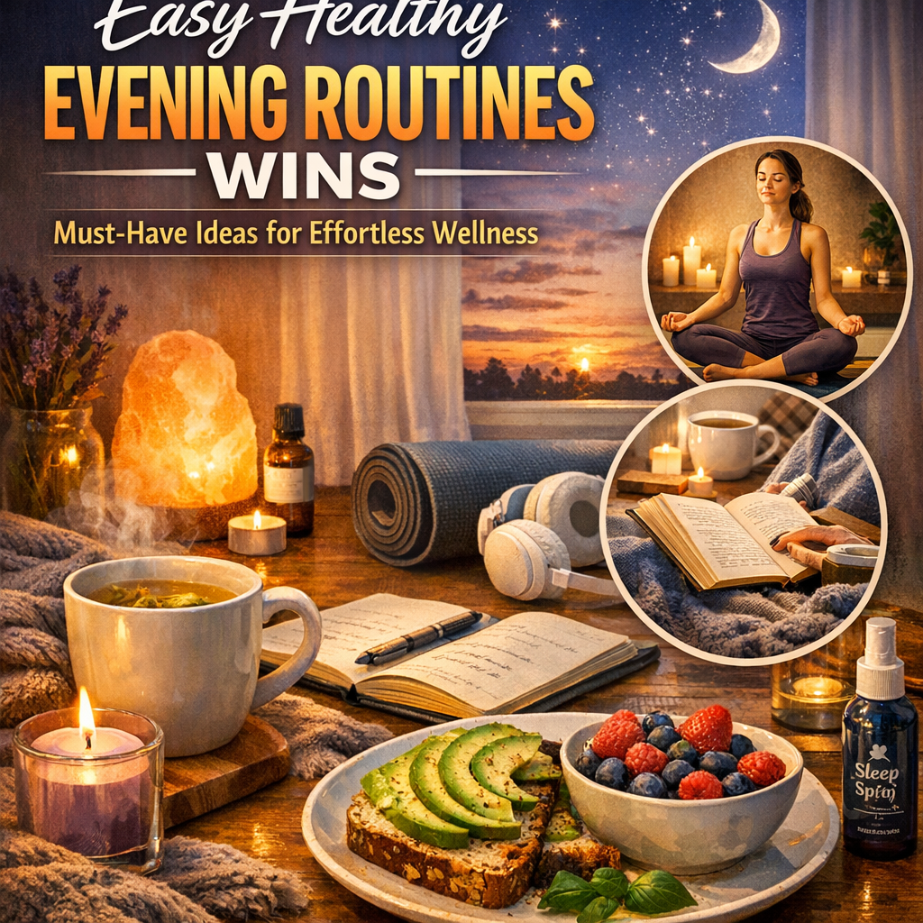Illustration of Easy Healthy Evening Routines Wins: Must-Have Ideas for Effortless Wellness