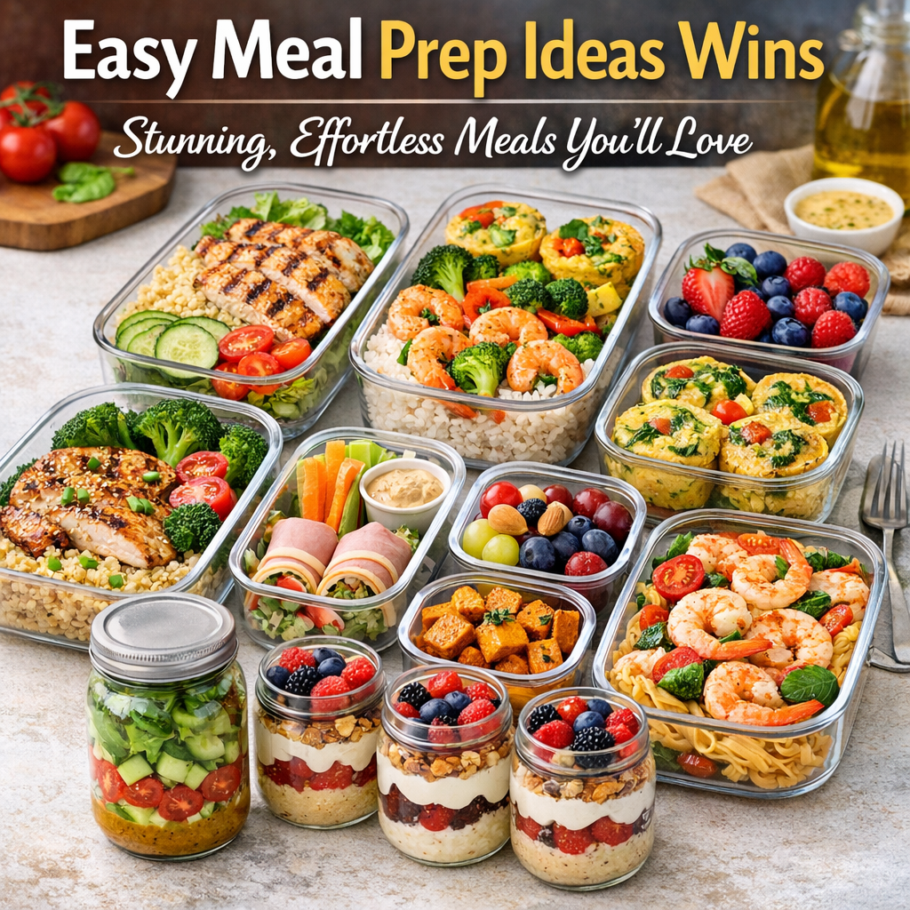 Illustration of Easy Meal Prep Ideas Wins: Stunning, Effortless Meals You’ll Love