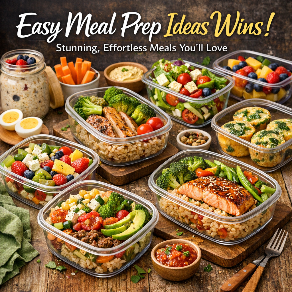 Illustration of Easy Meal Prep Ideas Wins: Stunning, Effortless Meals You’ll Love