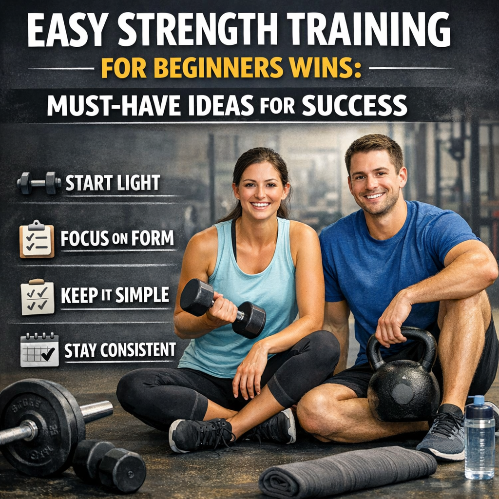 Illustration of Easy Strength Training for Beginners Wins: Must-Have Ideas for Success