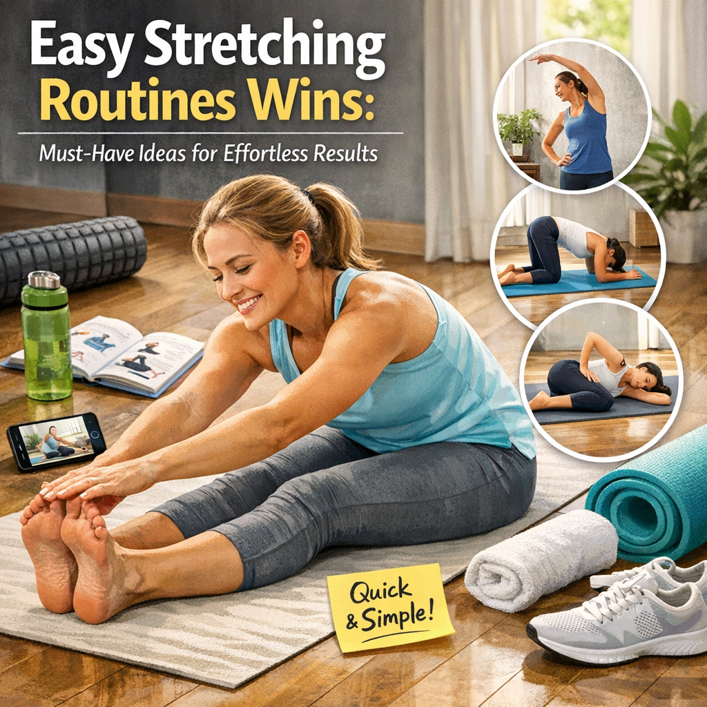 Illustration of Easy Stretching Routines Wins: Must-Have Ideas for Effortless Results