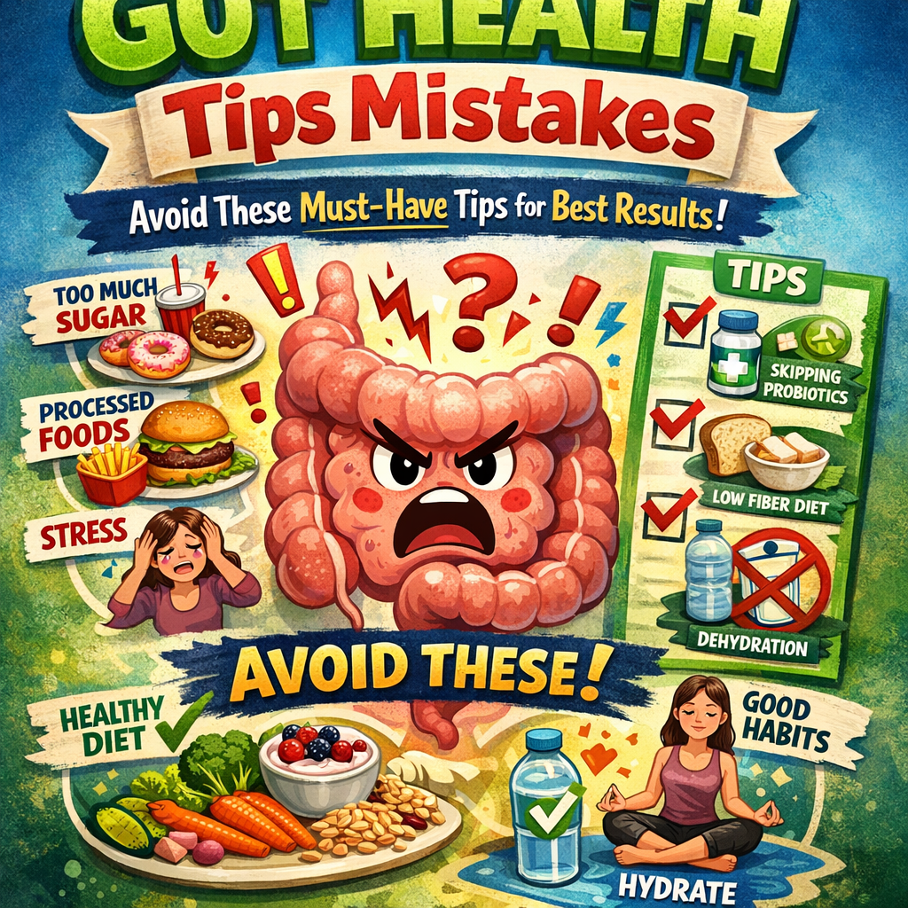 Illustration of Gut Health Tips Mistakes: Avoid These Must-Have Tips for Best Results