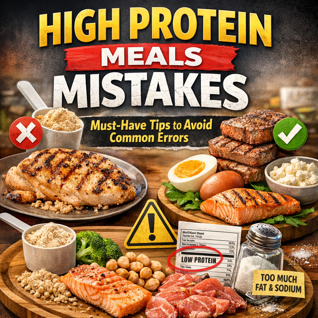 Illustration of High Protein Meals Mistakes: Must-Have Tips to Avoid Common Errors