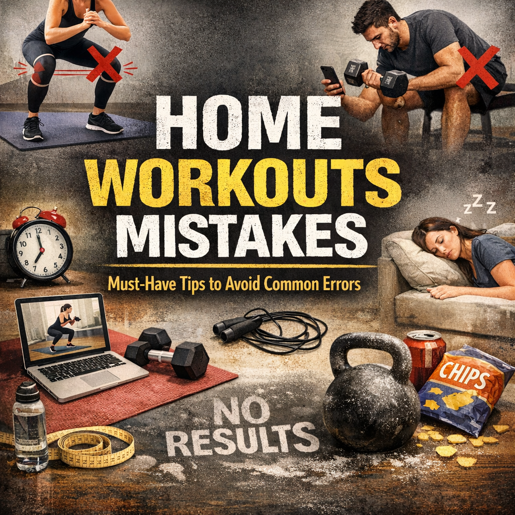 Illustration of Home Workouts Mistakes: Must-Have Tips to Avoid Common Errors