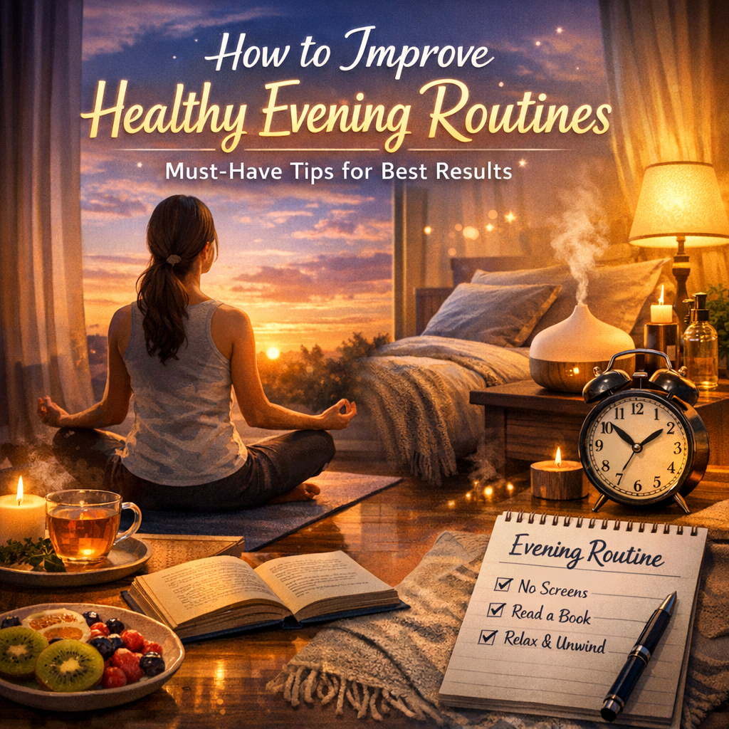 Illustration of How to Improve Healthy Evening Routines: Must-Have Tips for Best Results