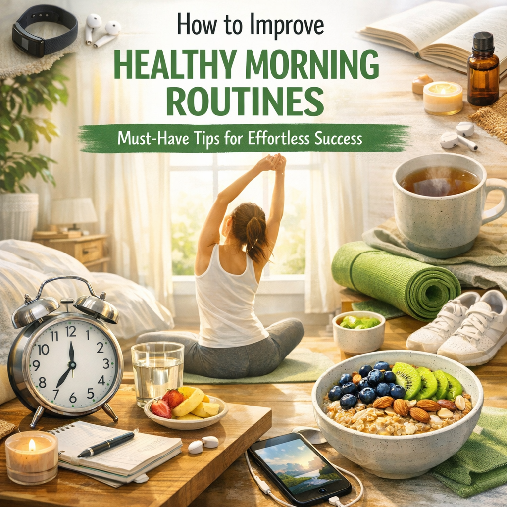 Illustration of How to Improve Healthy Morning Routines: Must-Have Tips for Effortless Success