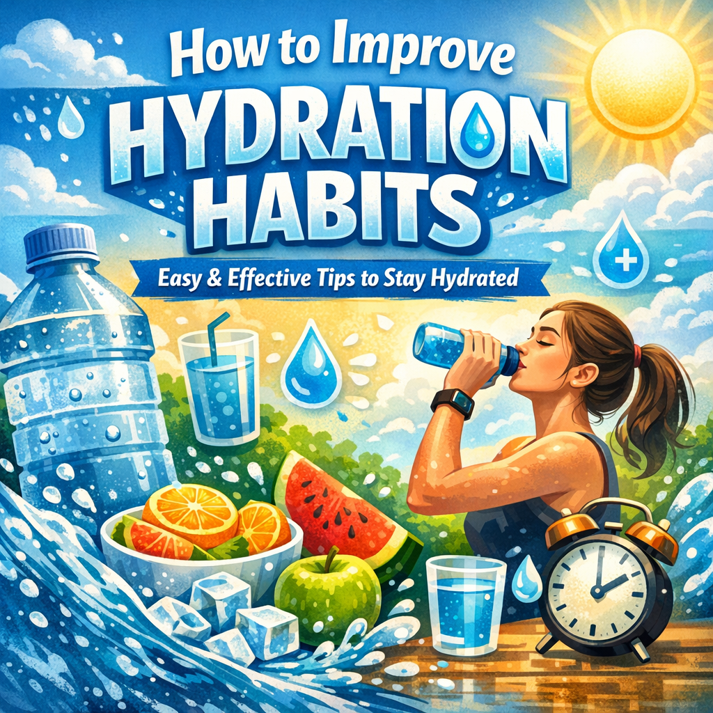 Illustration of How to Improve Hydration Habits: Easy & Effective Tips to Stay Hydrated