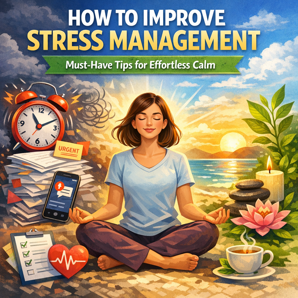 Illustration of How to Improve Stress Management: Must-Have Tips for Effortless Calm