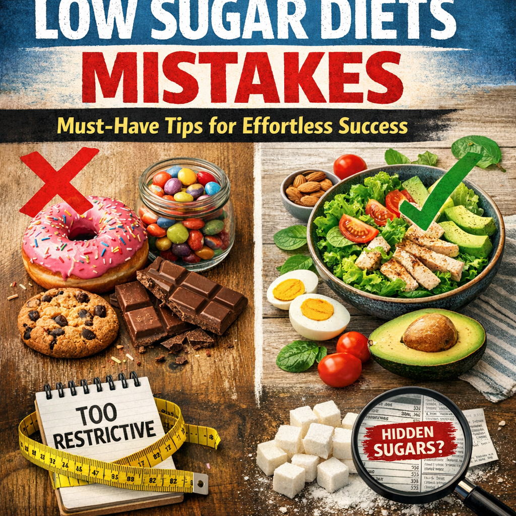 Illustration of Low Sugar Diets Mistakes: Must-Have Tips for Effortless Success