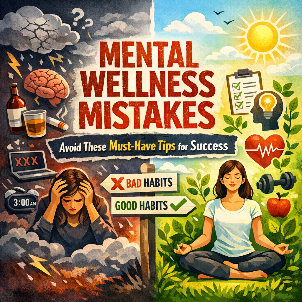 Illustration of Mental Wellness Mistakes: Avoid These Must-Have Tips for Success