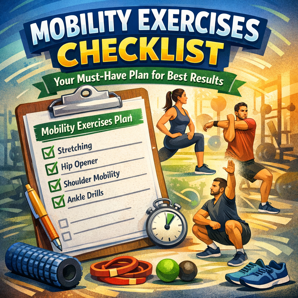 Illustration of Mobility Exercises Checklist: Your Must-Have Plan for Best Results