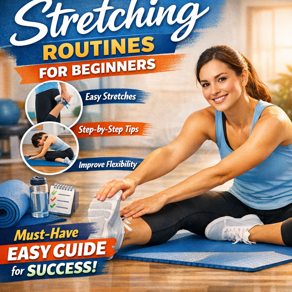 Illustration of Stretching Routines for Beginners: Must-Have Easy Guide for Success